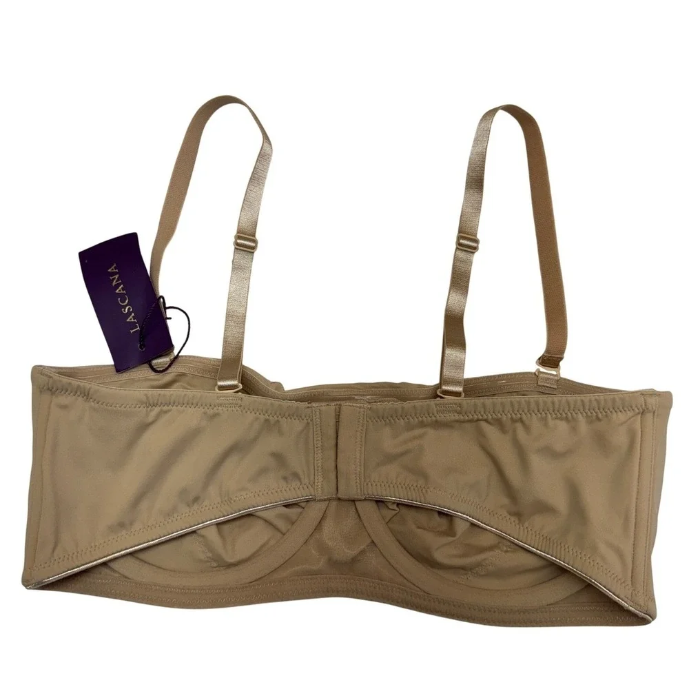 Lascana‎ Bikini Top Womens 38C Tan Neutral Minimalist Beachwear